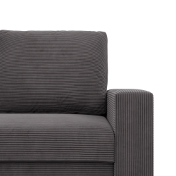 Ecksofa NEO Poso, Füllung - Federung, Farbe - DUNKELGRAU, Art der Armlehne - Einfach Ecksofa NEO Poso, Füllung - Federung, Farbe - DUNKELGRAU, Art der Armlehne - Einfach