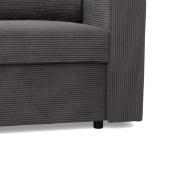 Ecksofa NEO Poso, Füllung - Federung, Farbe - DUNKELGRAU, Art der Armlehne - Einfach Ecksofa NEO Poso, Füllung - Federung, Farbe - DUNKELGRAU, Art der Armlehne - Einfach