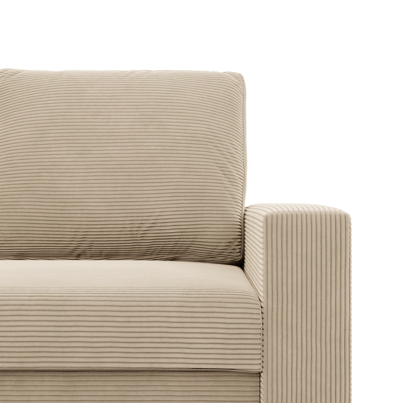 Ecksofa NEO Poso, Füllung - Federkern, Farbe - BEIGE, Art der Armlehne - Einfach Ecksofa NEO Poso, Füllung - Federkern, Farbe - BEIGE, Art der Armlehne - Einfach