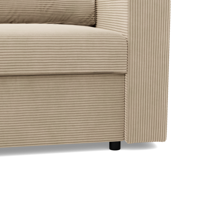 Ecksofa NEO Poso, Füllung - Federkern, Farbe - BEIGE, Art der Armlehne - Einfach Ecksofa NEO Poso, Füllung - Federkern, Farbe - BEIGE, Art der Armlehne - Einfach