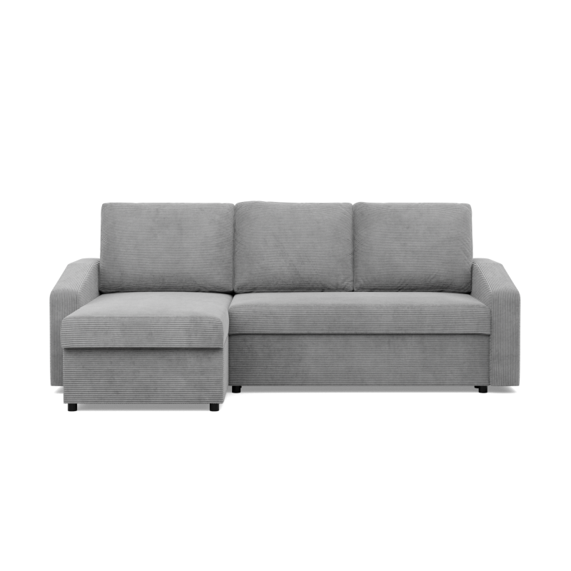Ecksofa NEO Poso, Füllung - Federkern, Farbe - GRAU, Art der Armlehne - Schräg Ecksofa NEO Poso, Füllung - Federkern, Farbe - GRAU, Art der Armlehne - Schräg