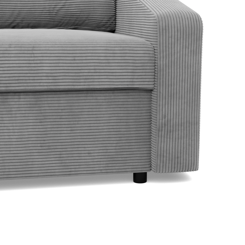 Ecksofa NEO Poso, Füllung - Federkern, Farbe - GRAU, Art der Armlehne - Schräg Ecksofa NEO Poso, Füllung - Federkern, Farbe - GRAU, Art der Armlehne - Schräg