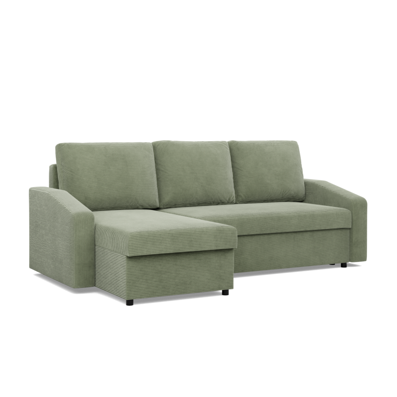 Ecksofa NEO Poso, Polsterung - Federkern, Farbe - HELLGRÜN, Art der Armlehne - Schräg Ecksofa NEO Poso, Polsterung - Federkern, Farbe - HELLGRÜN, Art der Armlehne - Schräg