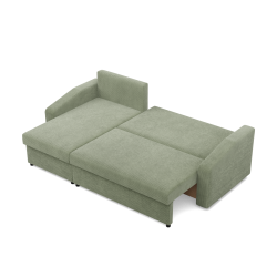 Sofá esquinero NEO Poso, Relleno - de muelles, Color - VERDE CLARO, Tipo de reposabrazos - Inclinado Sofá esquinero NEO Poso, Relleno - de muelles, Color - VERDE CLARO, Tipo de reposabrazos - Inclinado