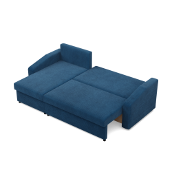 Ecksofa NEO Poso, Polsterung - Federung, Farbe - MARINEBLAU, Art der Armlehne - Schräg Ecksofa NEO Poso, Polsterung - Federung, Farbe - MARINEBLAU, Art der Armlehne - Schräg