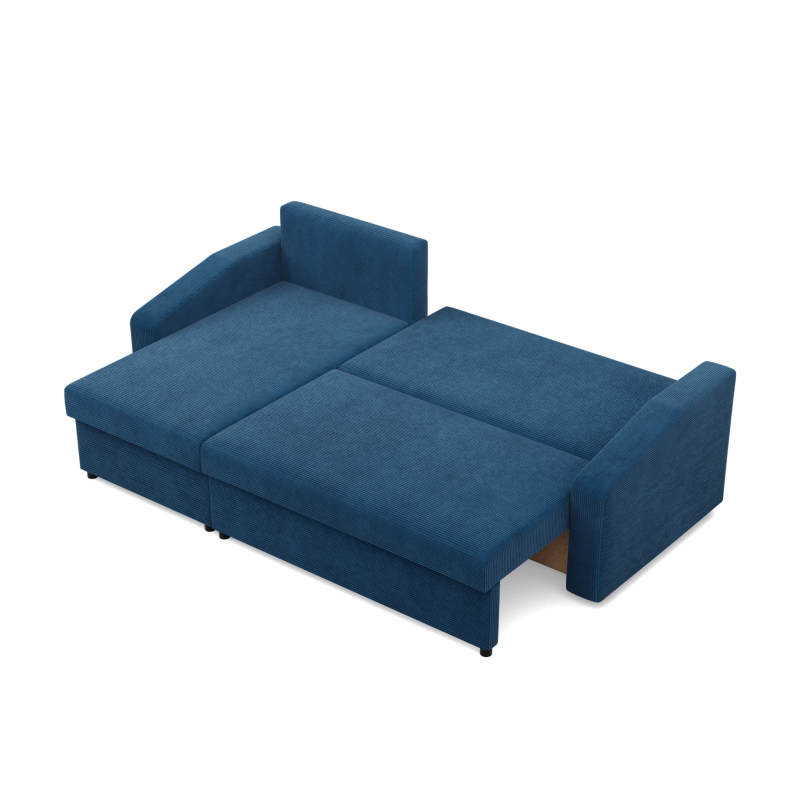 Ecksofa NEO Poso, Polsterung - Federung, Farbe - MARINEBLAU, Art der Armlehne - Schräg Ecksofa NEO Poso, Polsterung - Federung, Farbe - MARINEBLAU, Art der Armlehne - Schräg