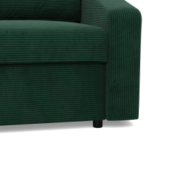 Ecksofa NEO Poso, Polsterung - Federkern, Farbe - FLASCHENGRÜN, Art der Armlehne - Schräg Ecksofa NEO Poso, Polsterung - Federkern, Farbe - FLASCHENGRÜN, Art der Armlehne - Schräg