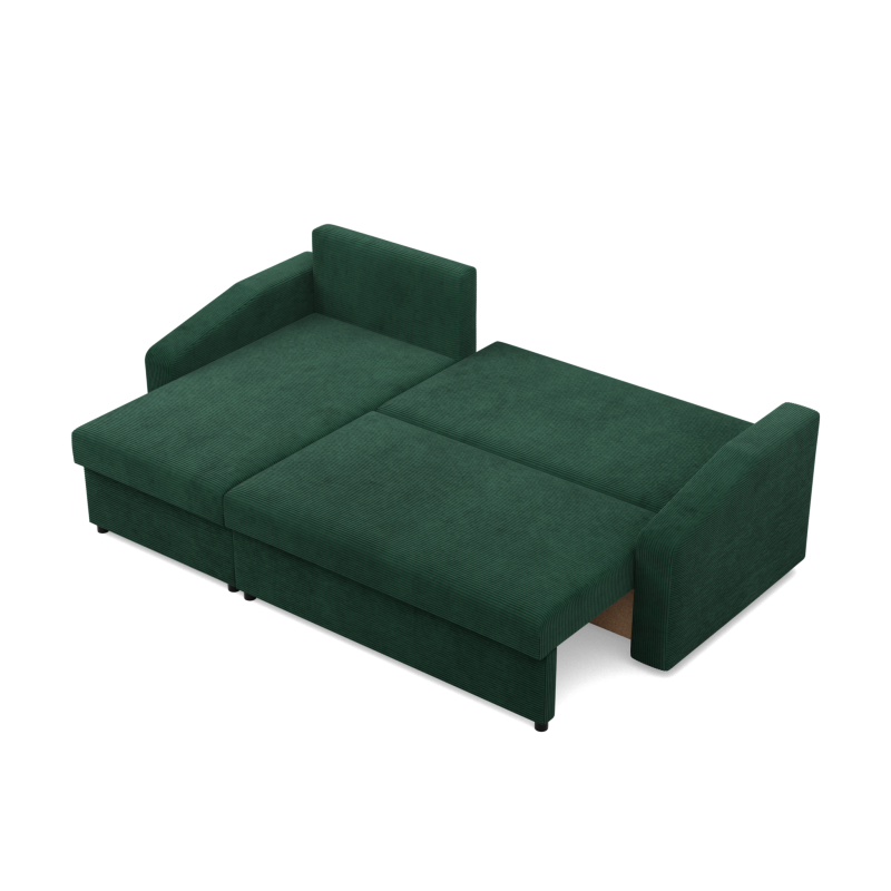 Ecksofa NEO Poso, Polsterung - Federkern, Farbe - FLASCHENGRÜN, Art der Armlehne - Schräg Ecksofa NEO Poso, Polsterung - Federkern, Farbe - FLASCHENGRÜN, Art der Armlehne - Schräg