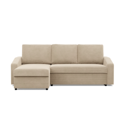 Ecksofa NEO Poso, Füllung - Federkern, Farbe - BEIGE, Art der Armlehne - Schräg Ecksofa NEO Poso, Füllung - Federkern, Farbe - BEIGE, Art der Armlehne - Schräg