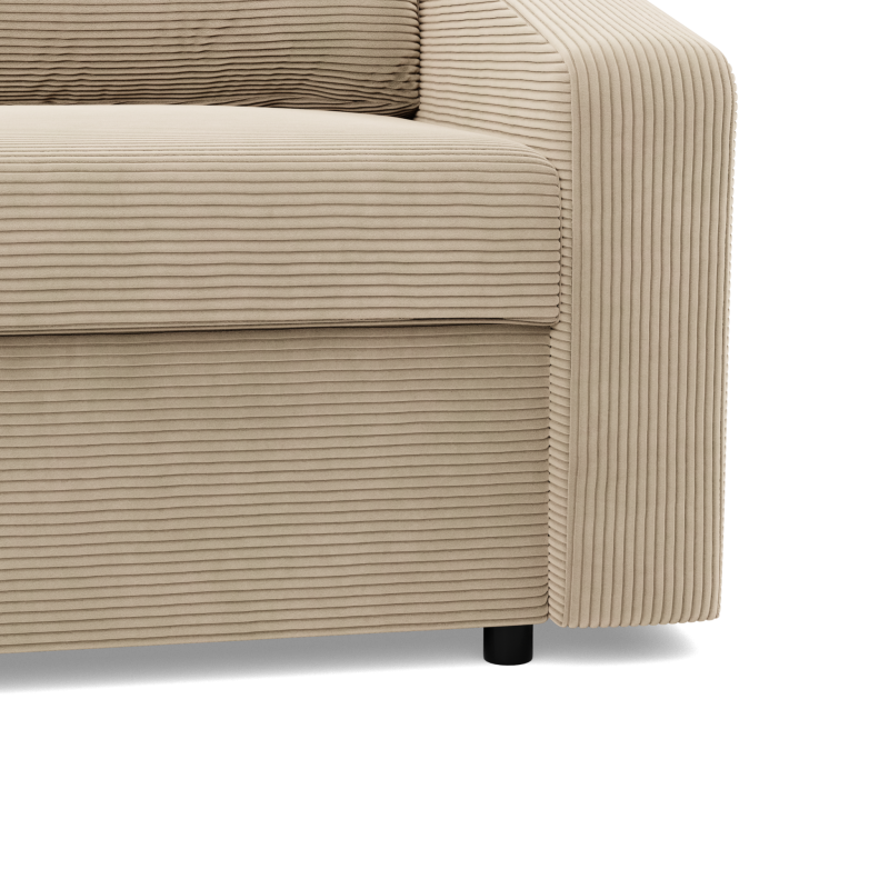Ecksofa NEO Poso, Füllung - Federkern, Farbe - BEIGE, Art der Armlehne - Schräg Ecksofa NEO Poso, Füllung - Federkern, Farbe - BEIGE, Art der Armlehne - Schräg
