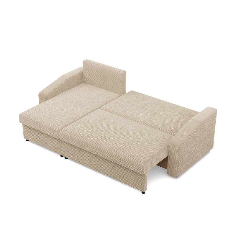 Ecksofa NEO Poso, Füllung - Federkern, Farbe - BEIGE, Art der Armlehne - Schräg Ecksofa NEO Poso, Füllung - Federkern, Farbe - BEIGE, Art der Armlehne - Schräg