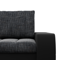 Ecksofa Aurora, Seite - LINKS, Farbe - GRAU + SCHWARZ Ecksofa Aurora, Seite - LINKS, Farbe - GRAU + SCHWARZ