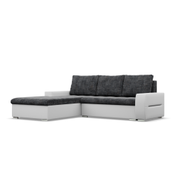 Aurora Corner Sofa, Side - LEFT, Color - GRAY + WHITE Aurora Corner Sofa, Side - LEFT, Color - GRAY + WHITE