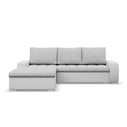 Aurora Corner Sofa, Side - LEFT, Color - GRAY + WHITE Aurora Corner Sofa, Side - LEFT, Color - GRAY + WHITE