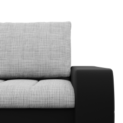 Aurora Corner Sofa, Side - LEFT, Color - GRAY + BLACK Aurora Corner Sofa, Side - LEFT, Color - GRAY + BLACK
