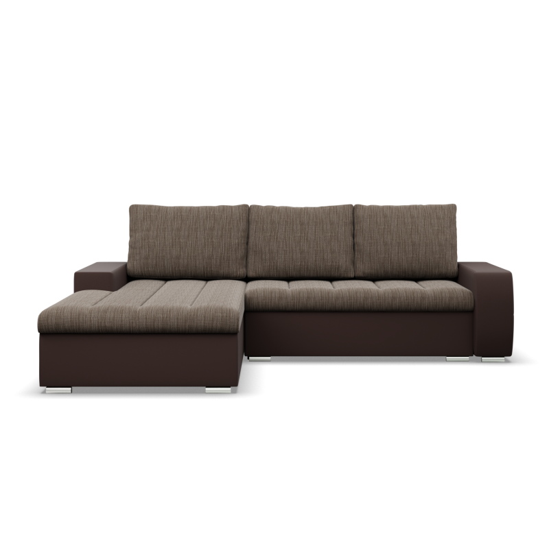 Ecksofa Aurora, Seite - LINKS, Farbe - BRAUN + CAPPUCCINO Ecksofa Aurora, Seite - LINKS, Farbe - BRAUN + CAPPUCCINO