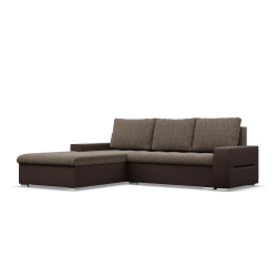 Ecksofa Aurora, Seite - LINKS, Farbe - BRAUN + CAPPUCCINO Ecksofa Aurora, Seite - LINKS, Farbe - BRAUN + CAPPUCCINO