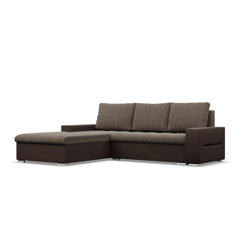 Ecksofa Aurora, Seite - LINKS, Farbe - BRAUN + CAPPUCCINO Ecksofa Aurora, Seite - LINKS, Farbe - BRAUN + CAPPUCCINO