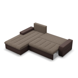 Ecksofa Aurora, Seite - LINKS, Farbe - BRAUN + CAPPUCCINO Ecksofa Aurora, Seite - LINKS, Farbe - BRAUN + CAPPUCCINO