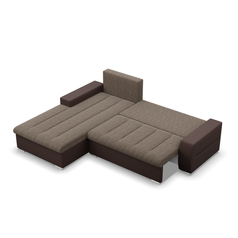 Ecksofa Aurora, Seite - LINKS, Farbe - BRAUN + CAPPUCCINO Ecksofa Aurora, Seite - LINKS, Farbe - BRAUN + CAPPUCCINO