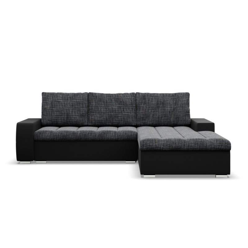 Aurora Corner Sofa, Side - RIGHT, Color - GRAY + BLACK Aurora Corner Sofa, Side - RIGHT, Color - GRAY + BLACK