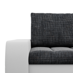 Ecksofa Aurora, Seite - RECHTS, Farbe - GRAU + WEISS Ecksofa Aurora, Seite - RECHTS, Farbe - GRAU + WEISS
