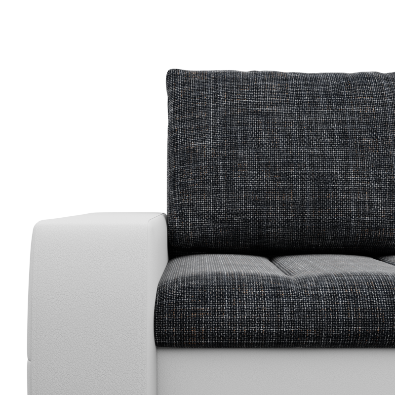 Ecksofa Aurora, Seite - RECHTS, Farbe - GRAU + WEISS Ecksofa Aurora, Seite - RECHTS, Farbe - GRAU + WEISS