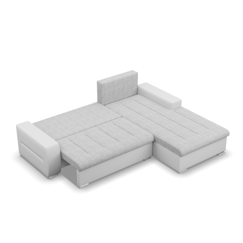 Aurora Corner Sofa, Side - RIGHT, Color - GRAY + WHITE Aurora Corner Sofa, Side - RIGHT, Color - GRAY + WHITE