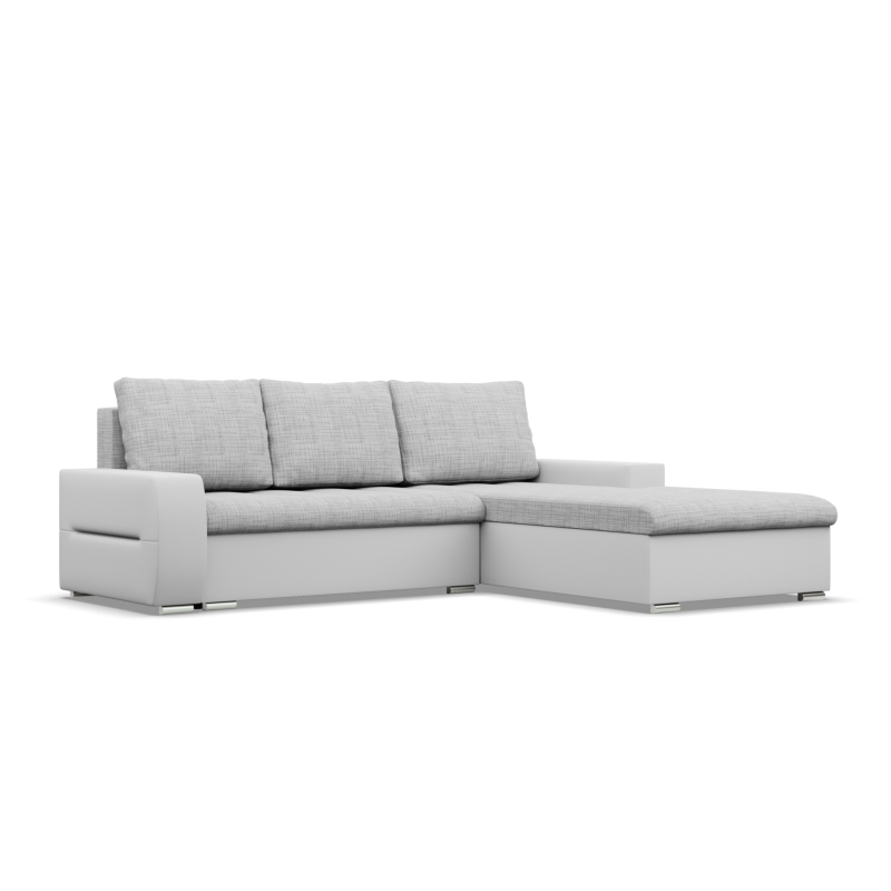 Aurora Corner Sofa, Side - RIGHT, Color - GRAY + WHITE Aurora Corner Sofa, Side - RIGHT, Color - GRAY + WHITE