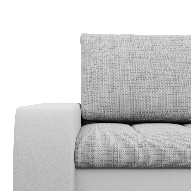 Aurora Corner Sofa, Side - RIGHT, Color - GRAY + WHITE Aurora Corner Sofa, Side - RIGHT, Color - GRAY + WHITE