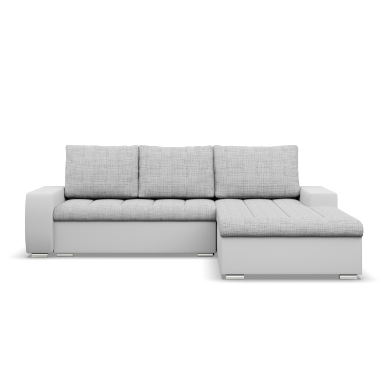 Aurora Corner Sofa, Side - RIGHT, Color - GRAY + WHITE Aurora Corner Sofa, Side - RIGHT, Color - GRAY + WHITE