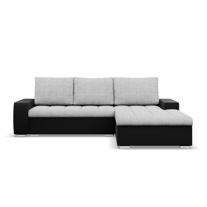 Ecksofa Aurora, Seite - RECHTS, Farbe - GRAU + SCHWARZ Ecksofa Aurora, Seite - RECHTS, Farbe - GRAU + SCHWARZ