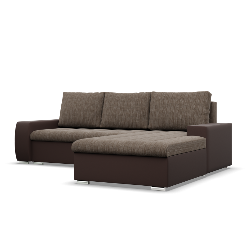 Ecksofa Aurora, Seite - RECHTS, Farbe - BRAUN + CAPPUCCINO Ecksofa Aurora, Seite - RECHTS, Farbe - BRAUN + CAPPUCCINO