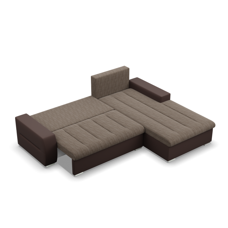 Ecksofa Aurora, Seite - RECHTS, Farbe - BRAUN + CAPPUCCINO Ecksofa Aurora, Seite - RECHTS, Farbe - BRAUN + CAPPUCCINO