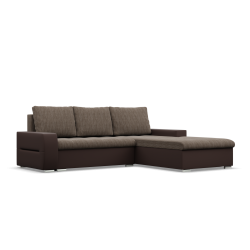Ecksofa Aurora, Seite - RECHTS, Farbe - BRAUN + CAPPUCCINO Ecksofa Aurora, Seite - RECHTS, Farbe - BRAUN + CAPPUCCINO
