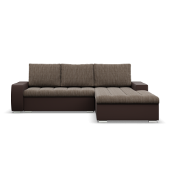 Ecksofa Aurora, Seite - RECHTS, Farbe - BRAUN + CAPPUCCINO Ecksofa Aurora, Seite - RECHTS, Farbe - BRAUN + CAPPUCCINO