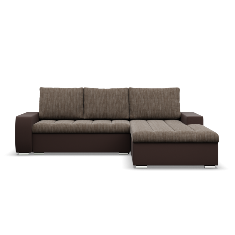 Ecksofa Aurora, Seite - RECHTS, Farbe - BRAUN + CAPPUCCINO Ecksofa Aurora, Seite - RECHTS, Farbe - BRAUN + CAPPUCCINO