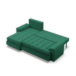 FORESTA LL Kronos Corner Sofa, Side - LEFT, Color - BOTTLE GREEN FORESTA LL Kronos Corner Sofa, Side - LEFT, Color - BOTTLE GREEN