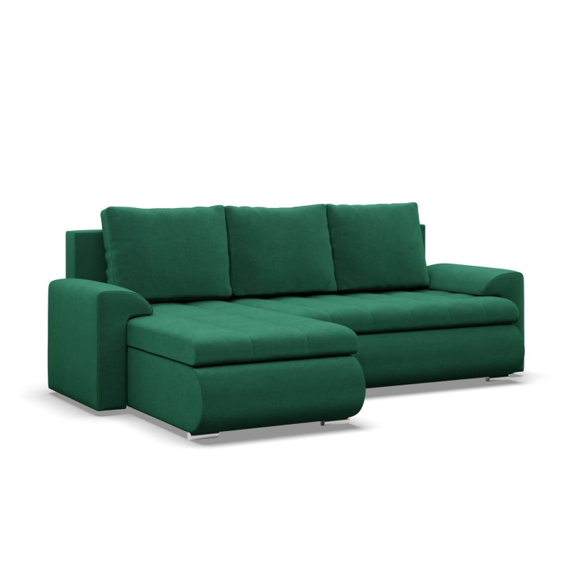 FORESTA LL Kronos Corner Sofa, Side - LEFT, Color - BOTTLE GREEN FORESTA LL Kronos Corner Sofa, Side - LEFT, Color - BOTTLE GREEN