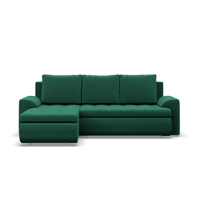 Ecksofa FORESTA LL Kronos, Seite - LINKS, Farbe - FLASCHENGRÜN Ecksofa FORESTA LL Kronos, Seite - LINKS, Farbe - FLASCHENGRÜN