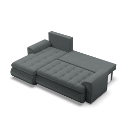 FORESTA LL Kronos Ecksofa, Seite - LINKS, Farbe - DUNKELGRAU FORESTA LL Kronos Ecksofa, Seite - LINKS, Farbe - DUNKELGRAU