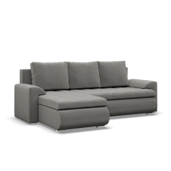 FORESTA LL Kronos Corner Sofa, Side - LEFT, Color - LIGHT GRAY