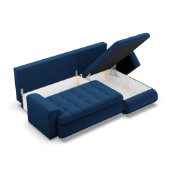 FORESTA LL Kronos Corner Sofa, Side - RIGHT, Color - NAVY BLUE FORESTA LL Kronos Corner Sofa, Side - RIGHT, Color - NAVY BLUE