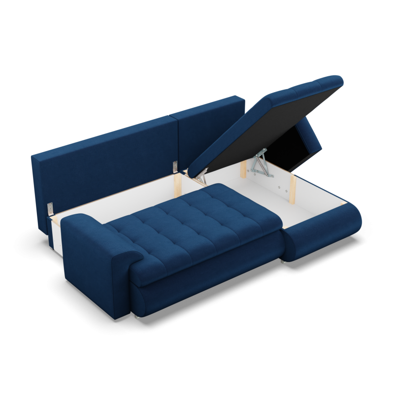 FORESTA LL Kronos Corner Sofa, Side - RIGHT, Color - NAVY BLUE FORESTA LL Kronos Corner Sofa, Side - RIGHT, Color - NAVY BLUE