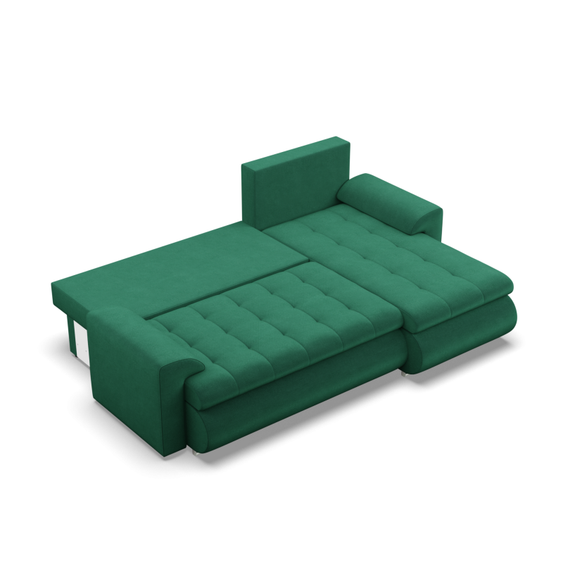 FORESTA LL Kronos Corner Sofa, Side - RIGHT, Color - BOTTLE GREEN FORESTA LL Kronos Corner Sofa, Side - RIGHT, Color - BOTTLE GREEN