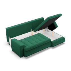 FORESTA LL Kronos Corner Sofa, Side - RIGHT, Color - BOTTLE GREEN FORESTA LL Kronos Corner Sofa, Side - RIGHT, Color - BOTTLE GREEN