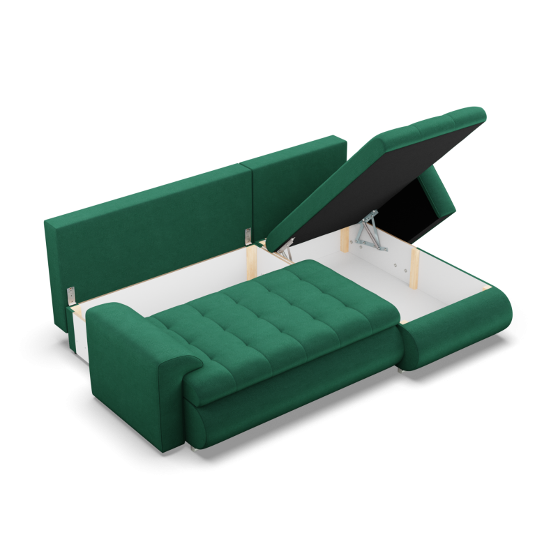 FORESTA LL Kronos Corner Sofa, Side - RIGHT, Color - BOTTLE GREEN FORESTA LL Kronos Corner Sofa, Side - RIGHT, Color - BOTTLE GREEN