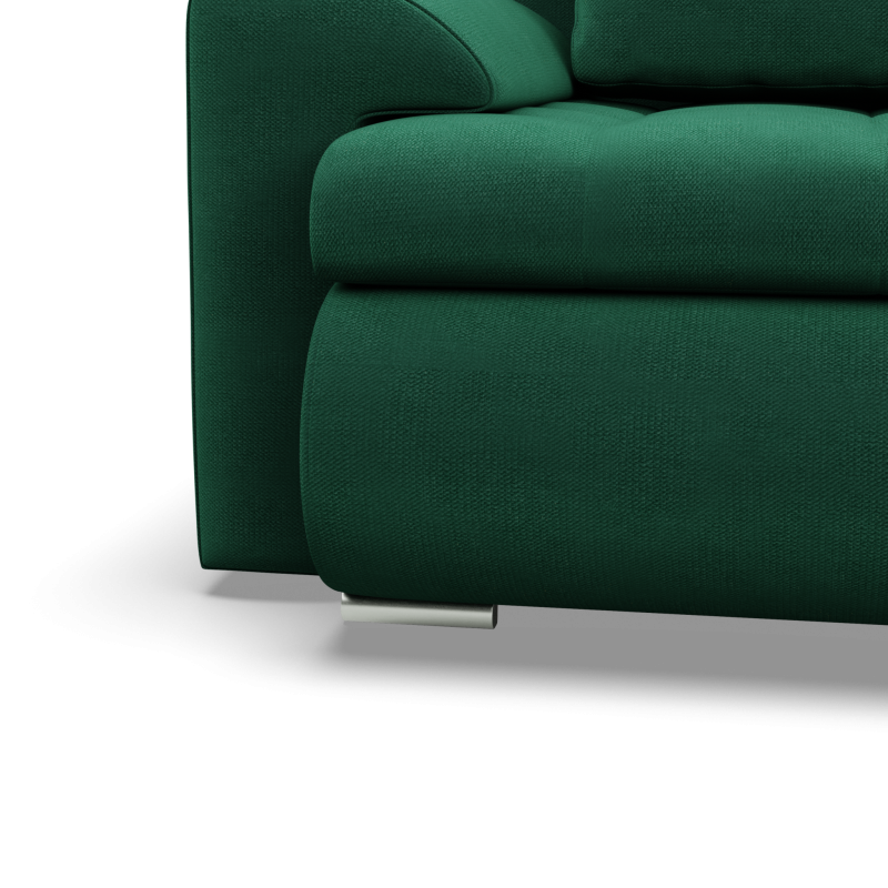 FORESTA LL Kronos Corner Sofa, Side - RIGHT, Color - BOTTLE GREEN FORESTA LL Kronos Corner Sofa, Side - RIGHT, Color - BOTTLE GREEN
