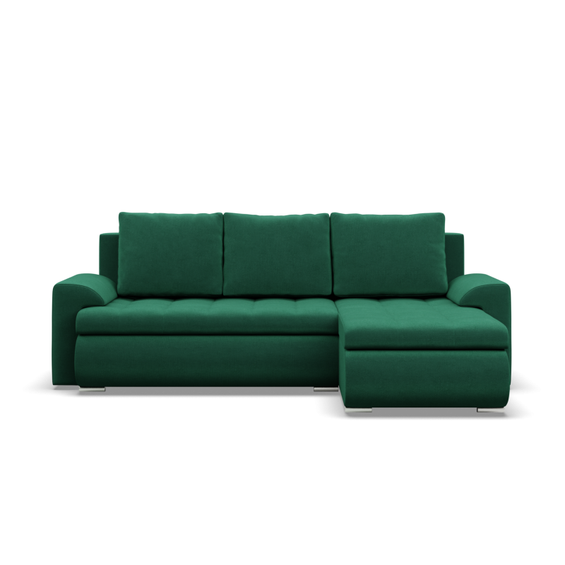 FORESTA LL Kronos Corner Sofa, Side - RIGHT, Color - BOTTLE GREEN FORESTA LL Kronos Corner Sofa, Side - RIGHT, Color - BOTTLE GREEN
