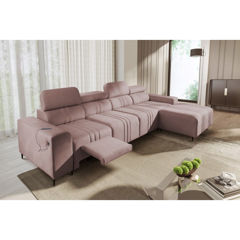 Narożnik Verona XII Mix z funkcją spania oraz funkcją relax manualna tkanina Vena 10 Narożnik Verona XII Mix z funkcją spania oraz funkcją relax manualna tkanina Vena 10